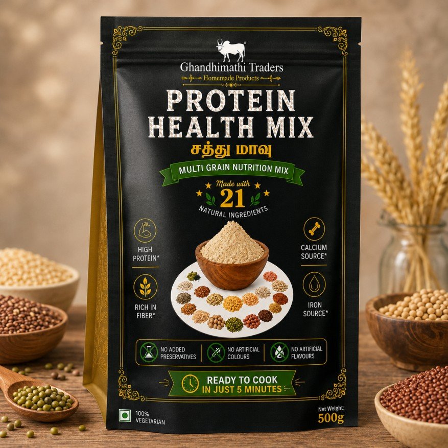 Protein Health Mix (சத்து மாவு) – Multi Grain Nutrition Mix, 250g