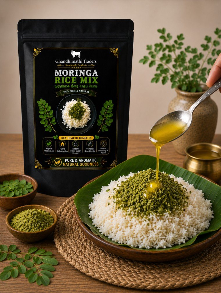 Moringa Rice Mix (முருங்கைக்கீரை சாதப் பொடி) 100g - Image 2